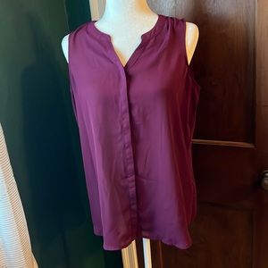 APT 9 MERLOT COLORED SLEEVELESS BLOUSE